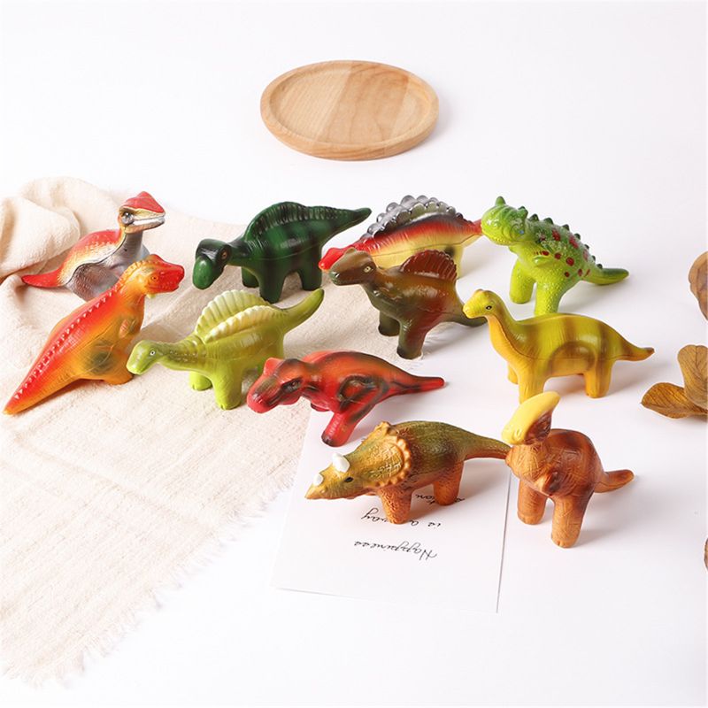 6 Stuks Dinosaurus Squishy Speelgoed Set Voor Langzaam Stijgende Stress Super Zacht