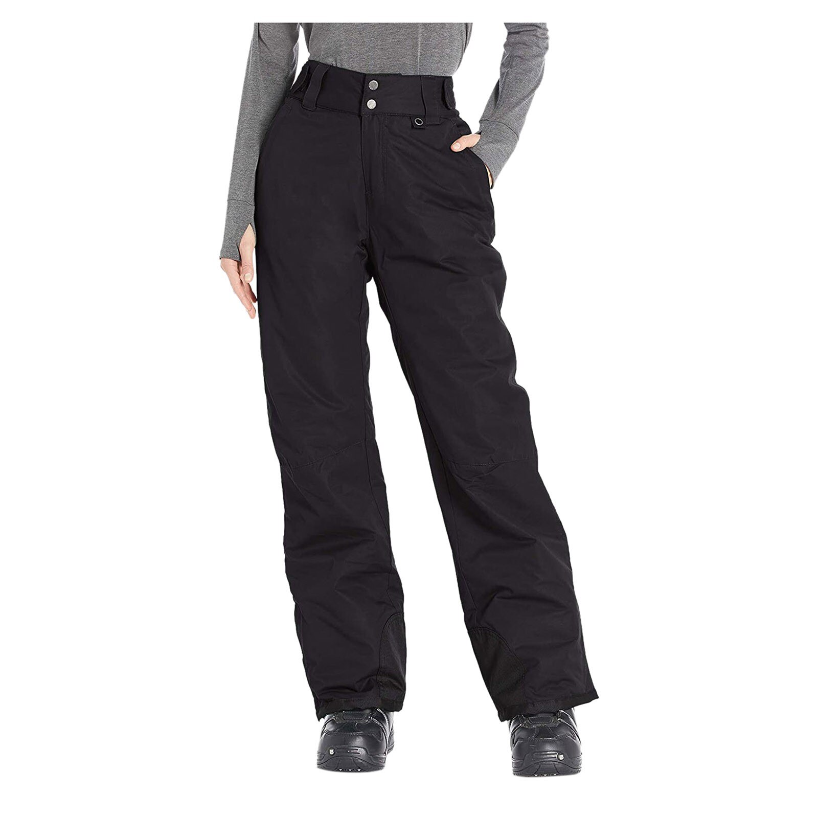 Winter Outdoor Ski Pants Women's Insulated Snow Pants Waterproof Windproof Ski Snow Pant Overalls Solid Pocket Trousers