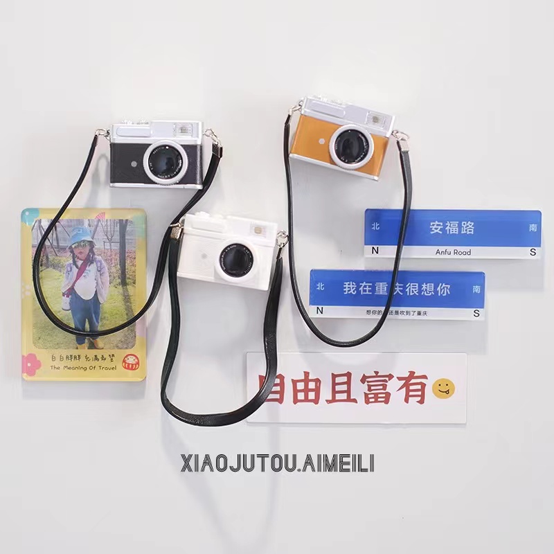Camera Refrigerator Sticker Magnet 3D Three-dimensional Magnet Home Decoration