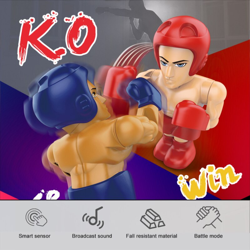 Remote Sensing Fighting Robot Boxing Fighting Double Game Interactive Educational Electric Children's Remote Control Toys