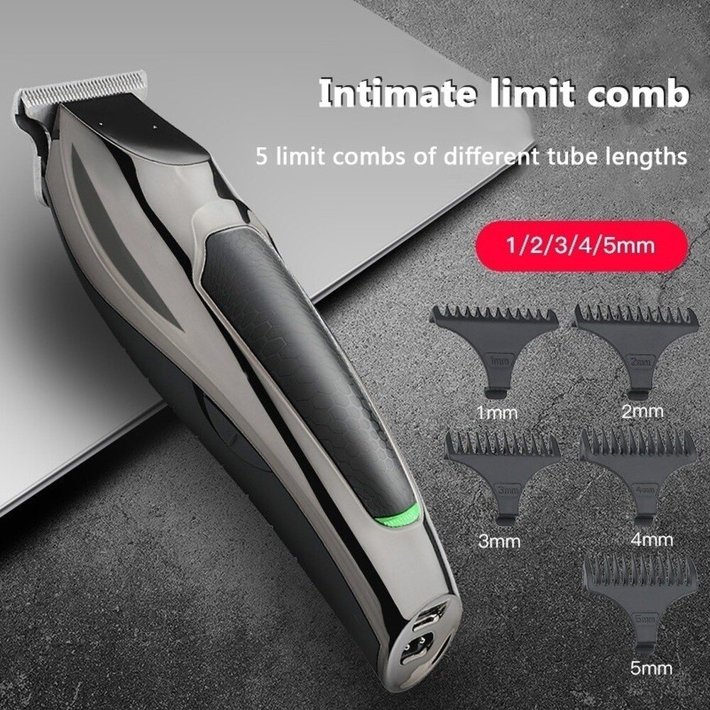 Hår trimmer oppladbar trådløs hårklipper for menn hårklipp elektrisk barbermaskin skjegg nese barbermaskin