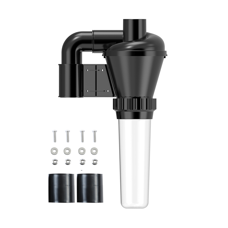 Doppelfiltrations-Zyklon-Staubsammler, 50 mm/2 Zoll, DIY-Turbolader-Holzbearbeitungsfilter, industrieller Separator, Sammlerkanister: Braun