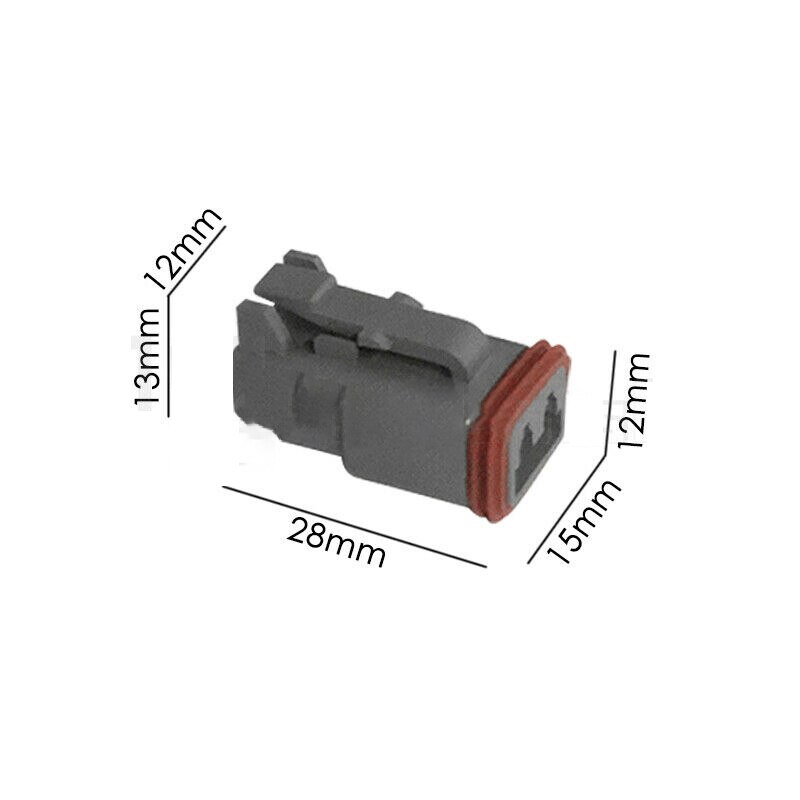Deutsch – connecteur étanche DT à 2 broches pour voiture et camion, Kit mâle/femelle, 10 pièces