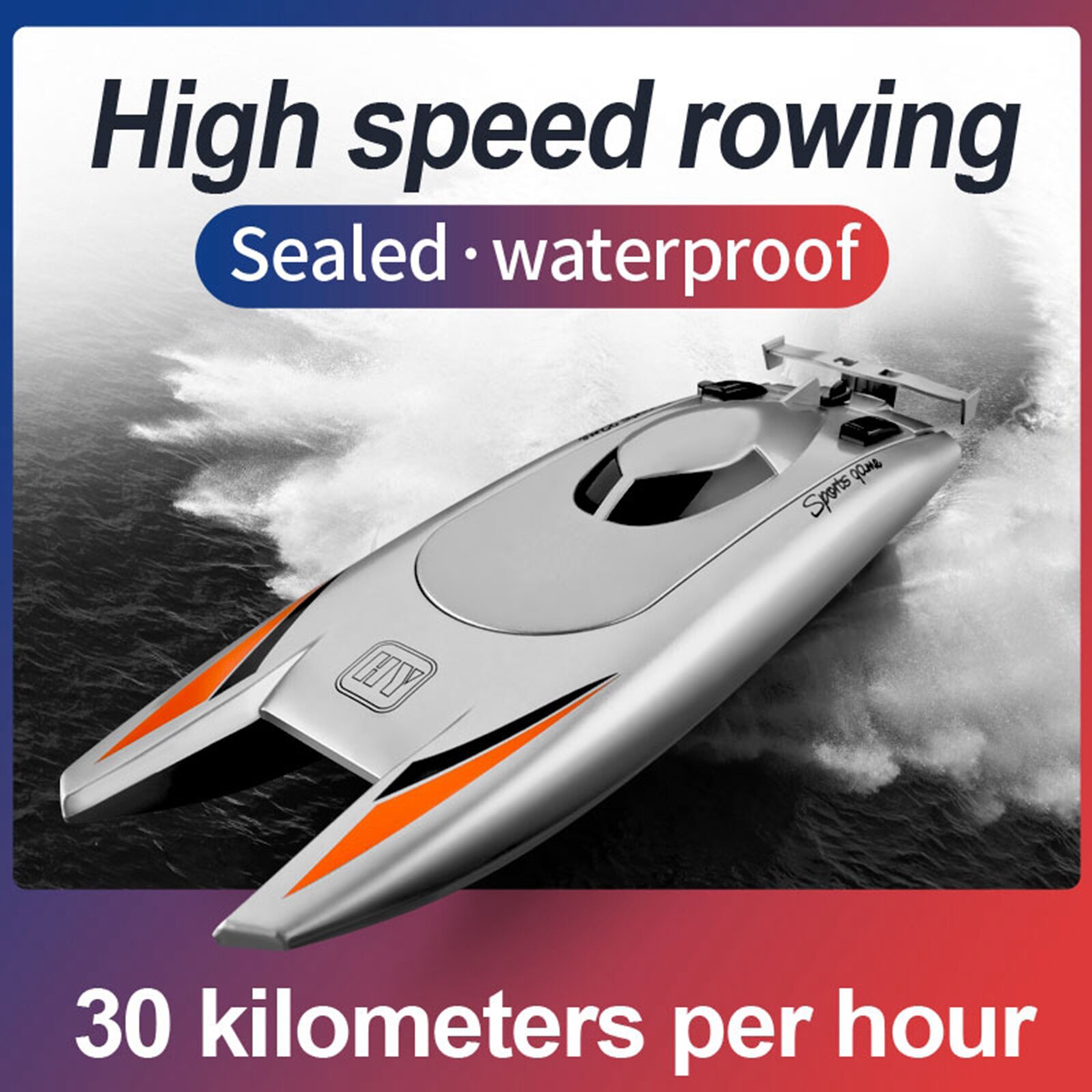 Kraftfuld dobbelt motorbåd rc racing hastighed fartøjer sø dam sjovt bådskib