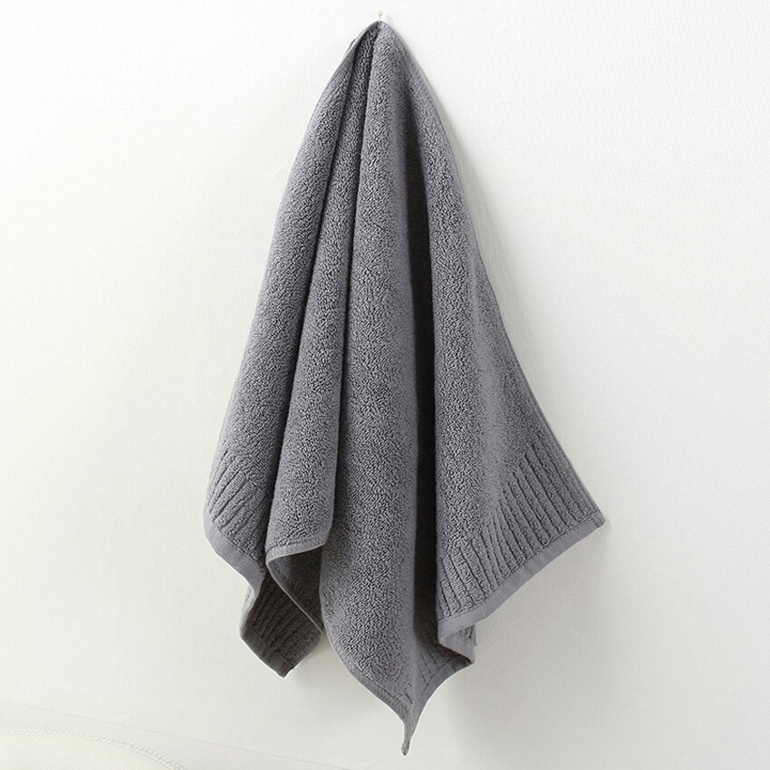 Dikke Grote Badhanddoek Katoenen Douche Gezicht Handdoeken Set Solid Home Badkamer Hotel Volwassenen Kids Toalha De Banho Serviette De bain: Grey / 1pcs 34x75cm