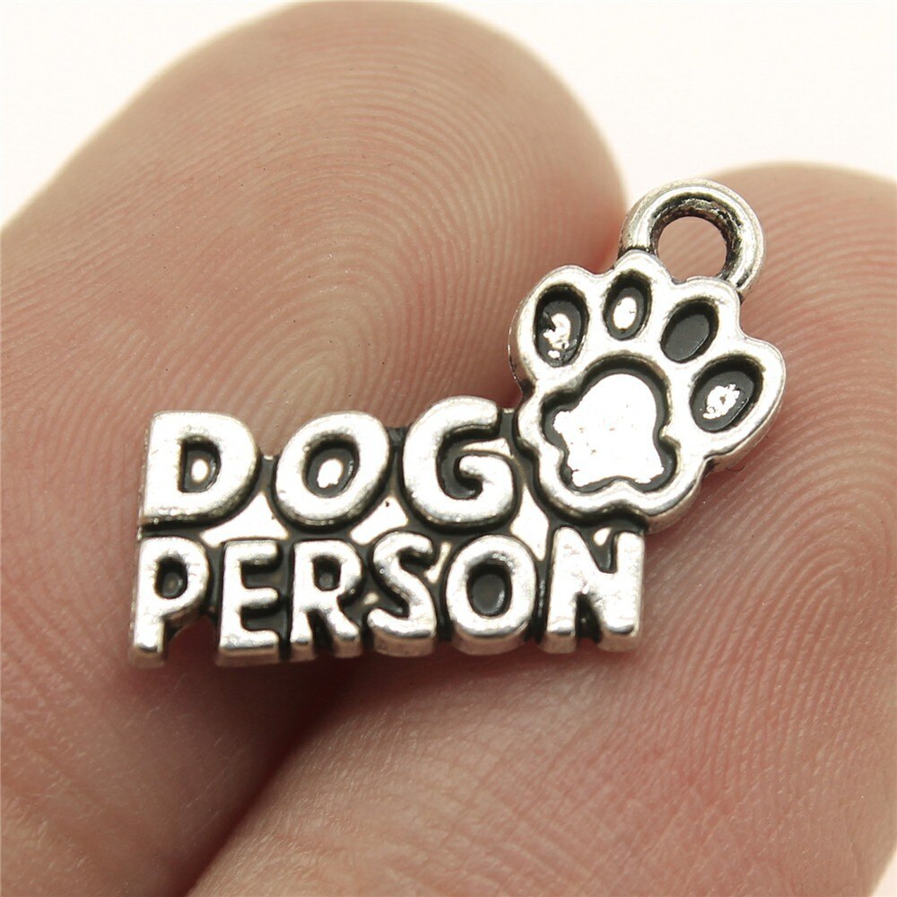 20pcs Charms Dog Paw Tibetan Bronze Silver Color Pendants Antique Jewelry Making DIY Handmade Craft: Antique Gold Plated