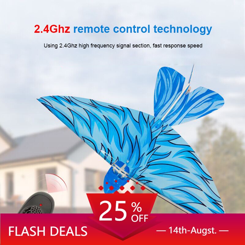 3 Colors 2.4GHz Remote Control Bird Remote Control Airplane Remote Control Electronic Bird Mini Remote Control Toy