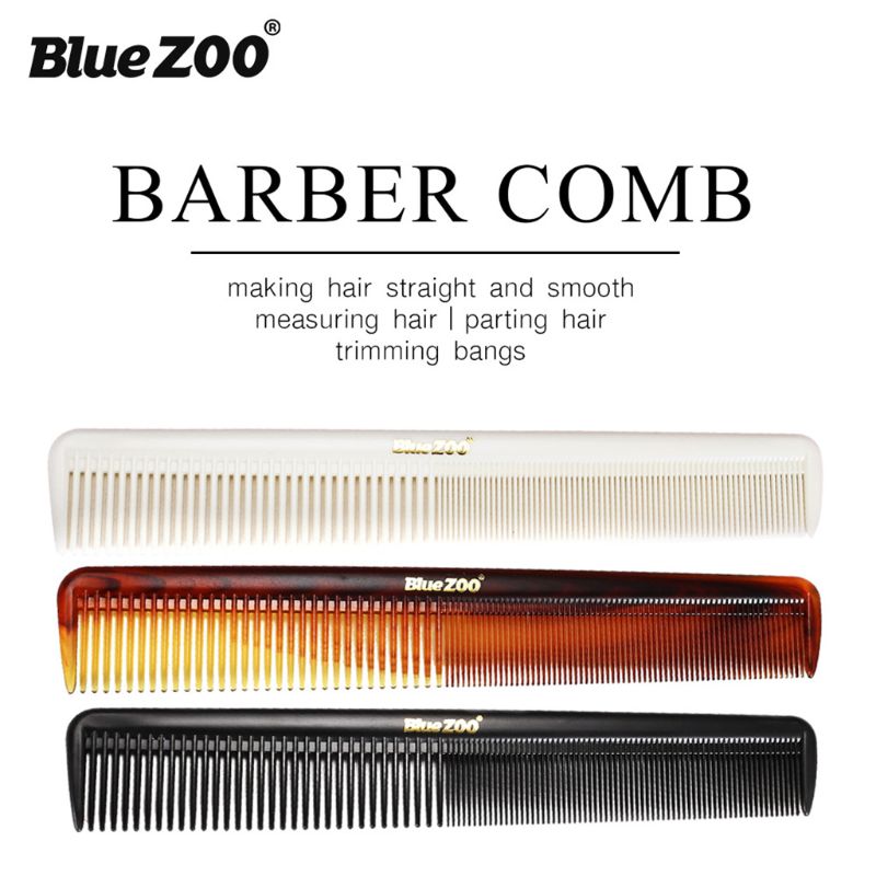 2 en 1 peine para el pelo de los hombres ancho grueso de dientes finos combinación portátil Vintage de aceite trasero de los aviones cabeza de peluquería herramienta de estilo