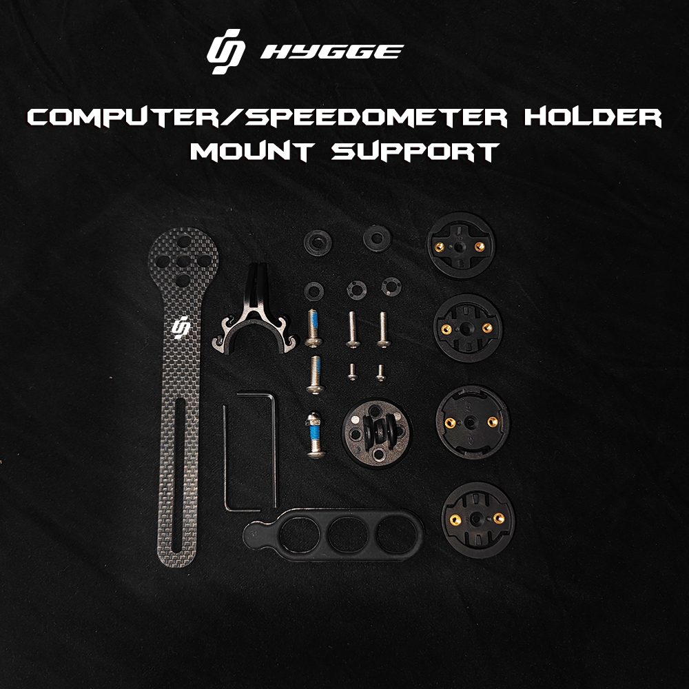 HYGGE-Bike Carbon Fiber Computer Mount Stem, houder, Tafelrek voor Garmin, Bryton, Wahoooo Bike Computer, C