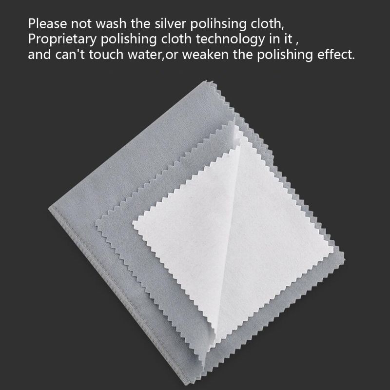 Pure Cotton Large Jewelry Cleaning Cloths Gold Silver Platinum Jewelry Silverware Tarnish Remover Keep Jewelry Shining