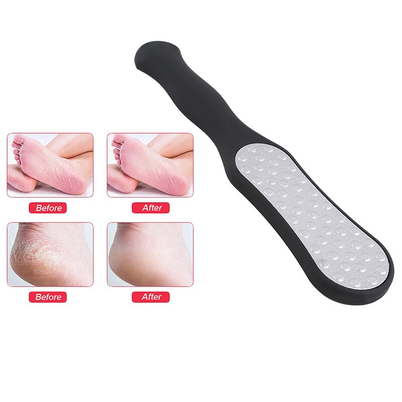1pc rustfrit stål praktisk fod rasp hæl fil hård død hud callus remover eksfolierende pedicure pleje værktøj
