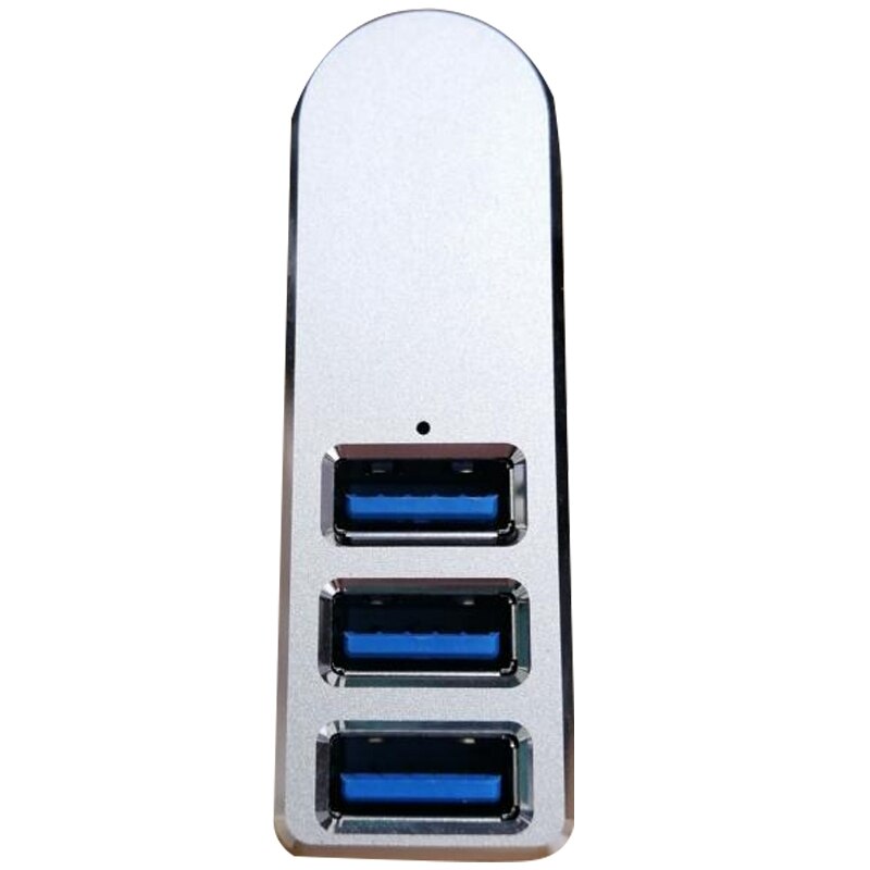 Prämie 3-Hafen Aluminium Mini USB 3,0 Hub ,90 °/180 ° Grad Drehbare, für PC, Laptop, Notizbuch PC, XPS und Mehr