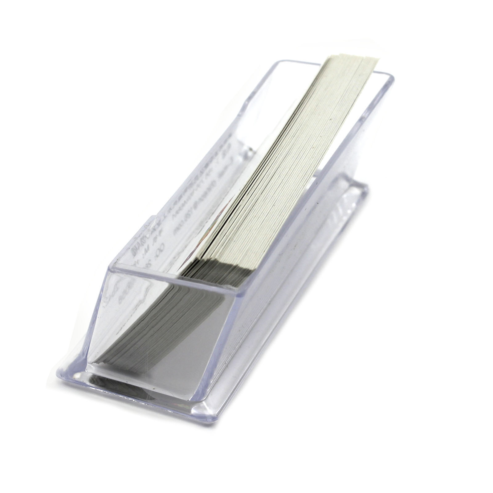 Tarjetero práctico Cuboid Desktop Display Box transparente Oficina Accesorios acrílico Simple 10,3 cm * 4,3 cm * 4,2 cm