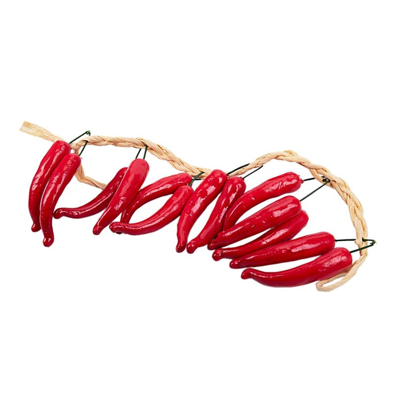 Best Artificiale Peperoncino Stringa di Peperoncino Appeso Stringa Complementi Arredo Casa Vegetale (rosso): Default Title