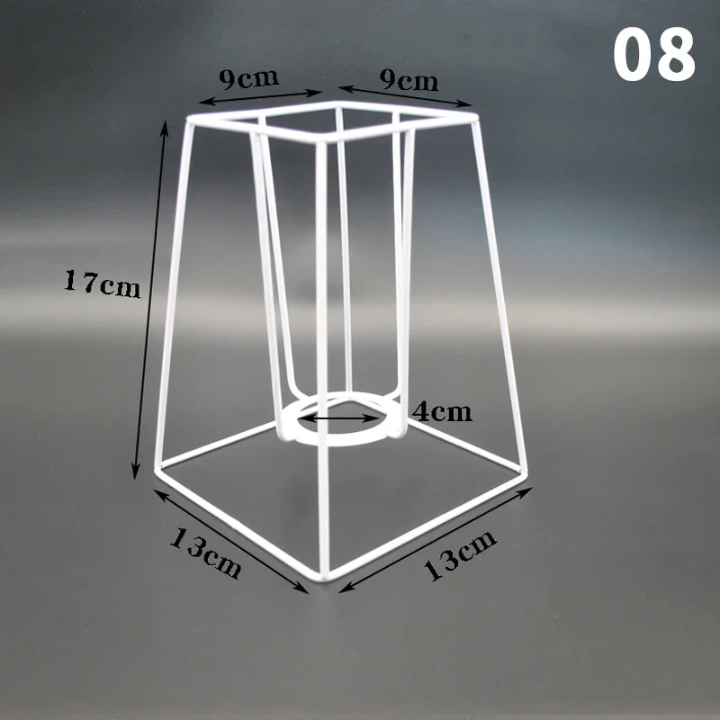 Lampenkap Kooi Frame Ijzeren Draad Licht Kroonluchter Beugel Lamphouder Voor Diy Ring Guard Tafel Lampenkap Ondersteuning Materiaal: Ivoor
