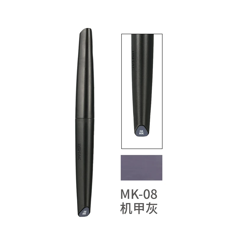 DSPIAE Marker mit weichem Kopf auf Wasserbasis, MK/MKM/MKF-Serie, Basis/Metall/fluoreszierender Farbmarkierungsstift, Pinselmodell-Malstift: Royal Blue