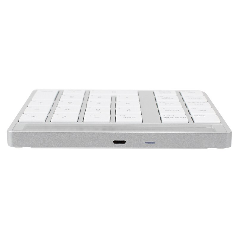 Bluetooth 2- i -1 numerisk tastatur kalkulator vise bryter ladekalkulator bærbar minidatamaskin