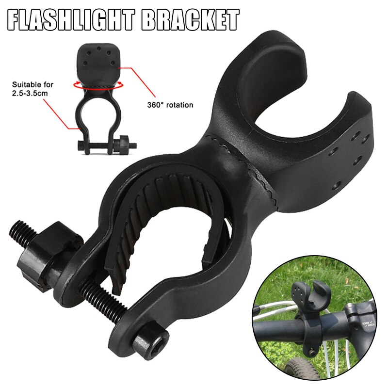 Metal Detector Pin Pointer Holder Flashlight Mount Metal Detecting Accessories 360 Degree Rotating