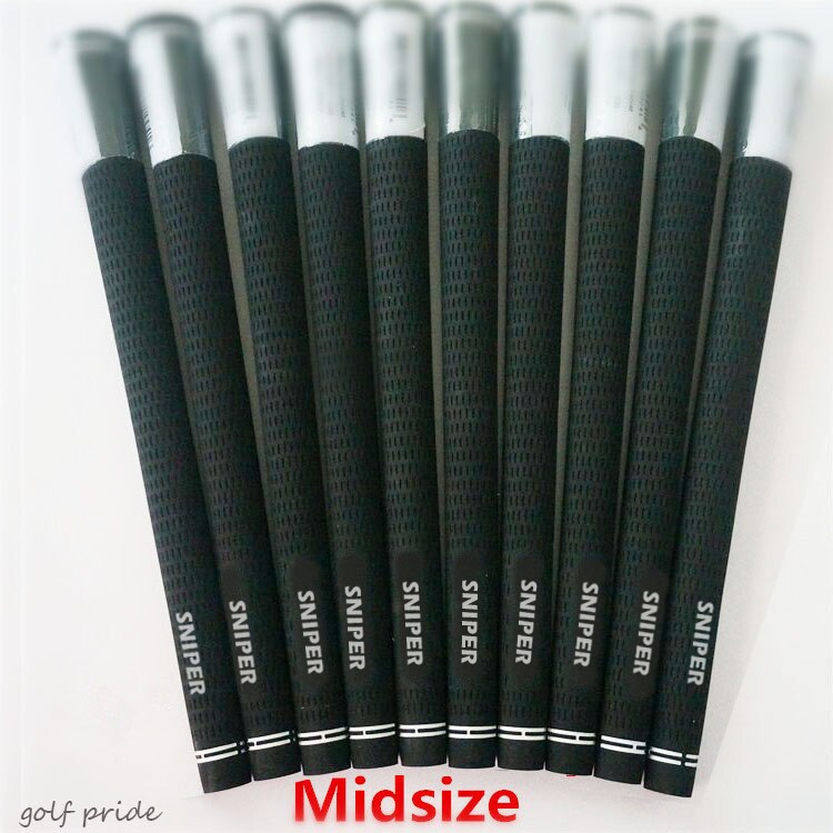 100 Punten Classic Golf Grip Standaard/Midsize/Jumbo 10 Stks/partij Drie Specificatie Optioneel: black midsize