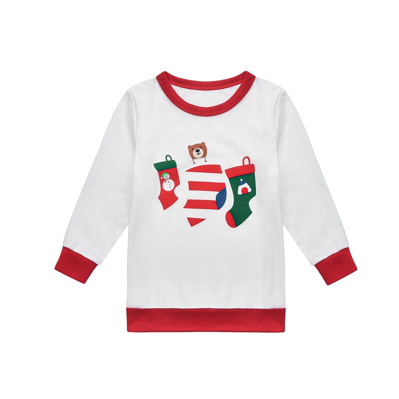 Familie matchende tøj julepyjamas sæt familie look tøj voksne børn pyjamas baby pige jule nattøj jakkesæt