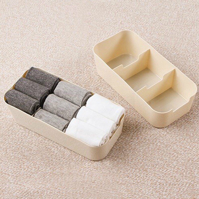 Organizador de almacenamiento de ropa interior, cajones de escritorio, cosméticos, cajas de maquillaje, organizadores de armario, cajas para sujetadores, calzoncillos, calcetines, corbatas, bufandas