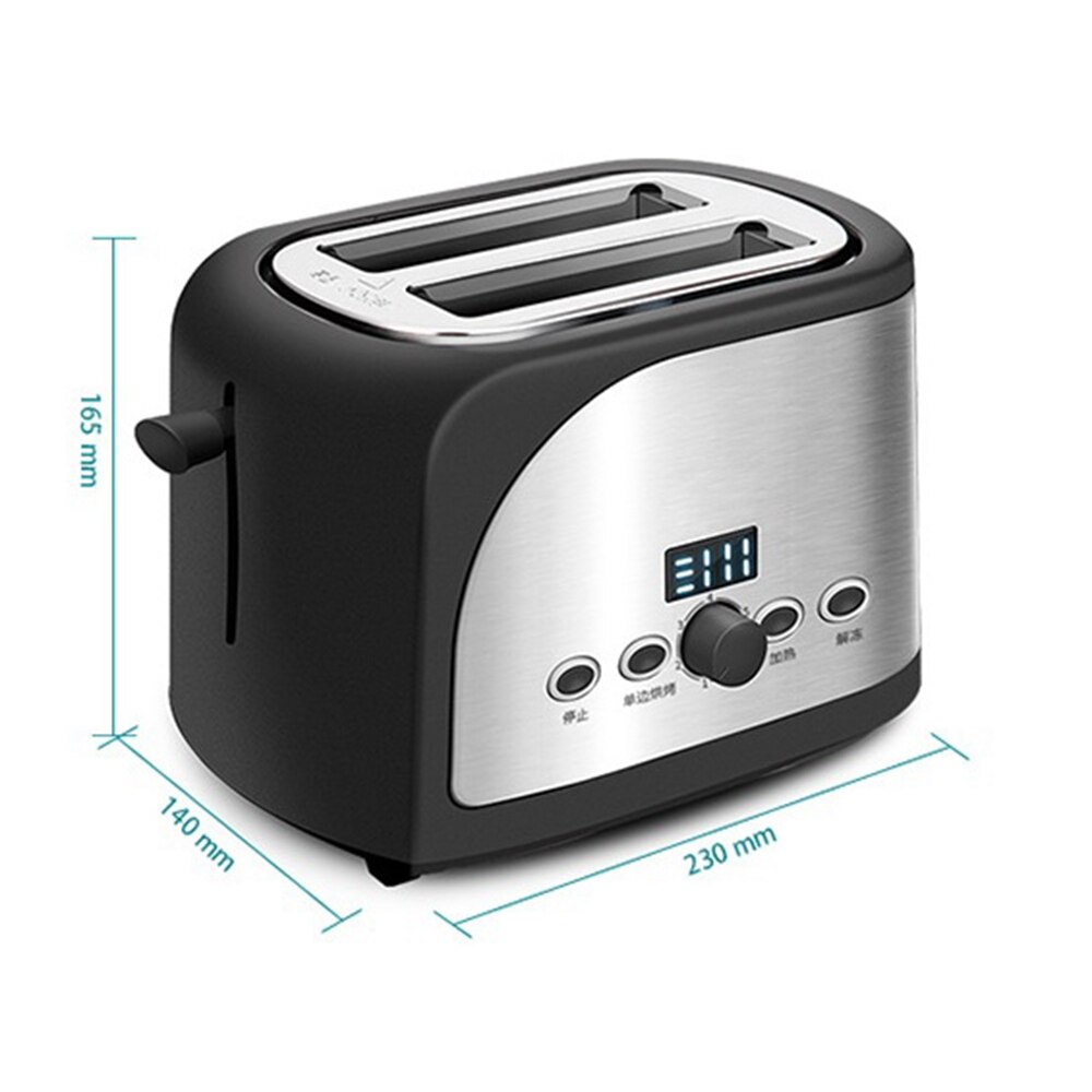 DMWD 680W 6 Gear 220V Stainless Steel Electric Toaster Automatic Bread Oven Home Breakfast Machine Kitchen Appliances