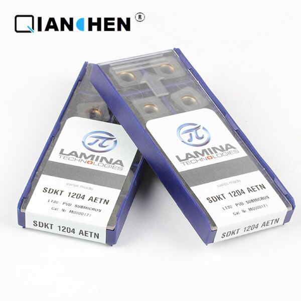 Genuine original high-performance LAMINA SDKT 1204 AETN LT30 (10pcs/lot) tungsten Carbide Cutting tools inserts