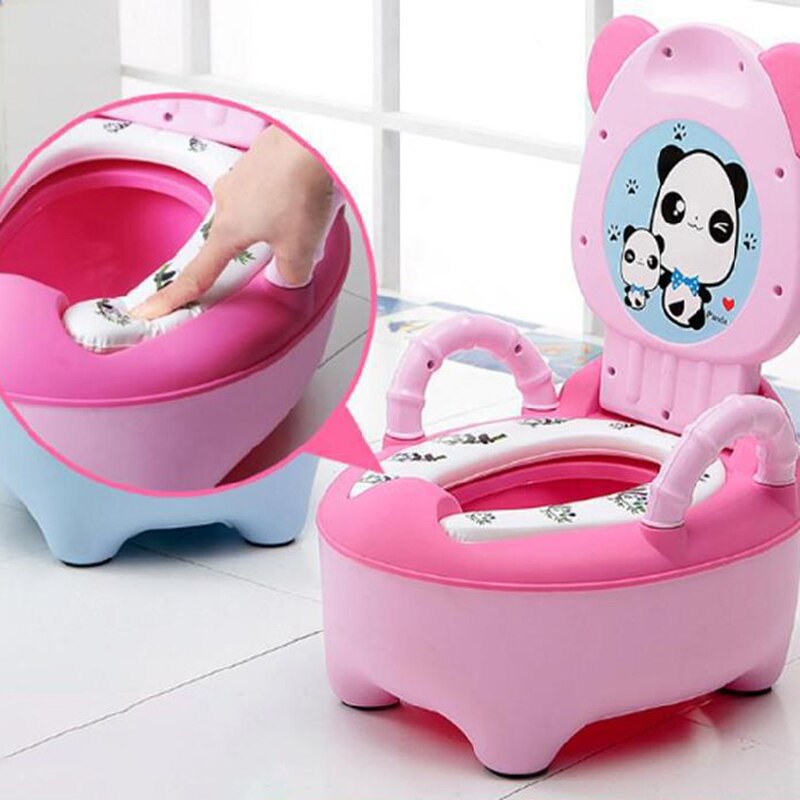 0-6 Years Old Children's Pot Soft Baby Potty Plastic Road Pot Infant Cute Baby Toilet Seat Boys And Girls Potty Trainer Seat WC