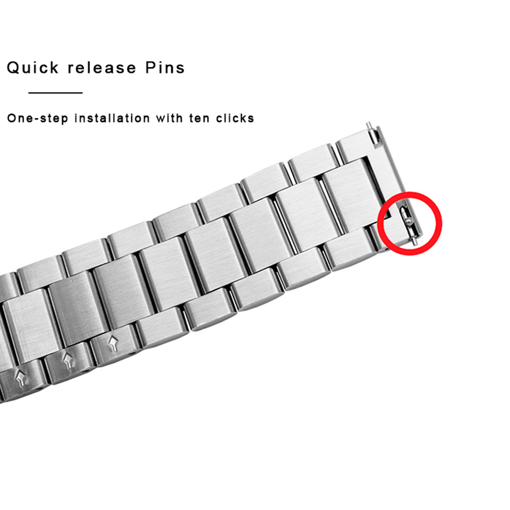 LEMFO Original Smart Watch Band For Huawei Watch GT Strap 22mm Stainless Steel Replacement Bracelet Business Wristband Men