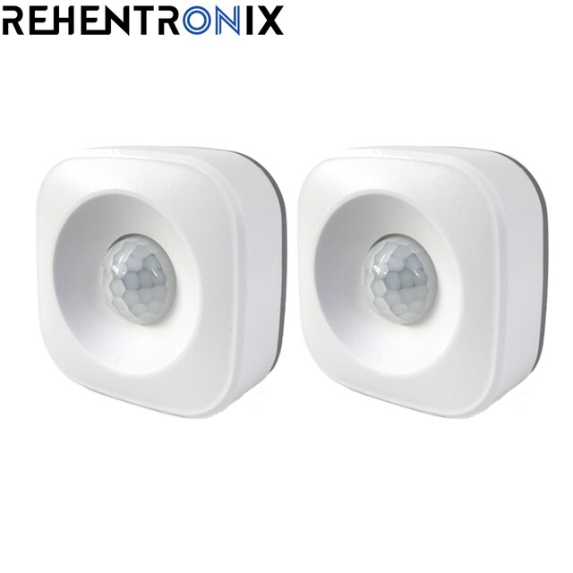 Tuya PIR Sensor Motion Detector Smart Life APP Scenario Set Movement WIFI Sensor Wireless Home Security System Works With Alexa: 2PCs