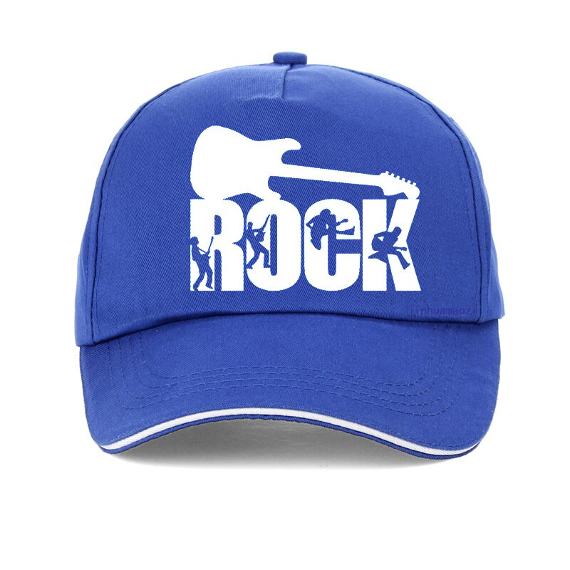 Zomer Rock Baseball Cap Mannen Vrouwen Mode Rock Brief Hoed Voor Mannen 100% Katoen Snapback Hoeden Hip Hop Pet Bone gorras: Blauw