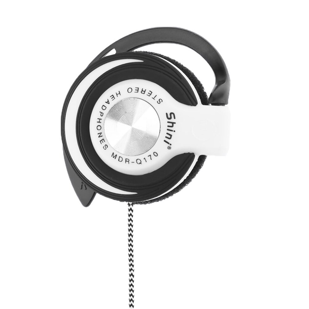 Universal 3.5mm Plug Wired Clip On Ear Sports Earphone Heavy Bass Headphone Wired Heavy Bass Stereo Universal Wired Earphone