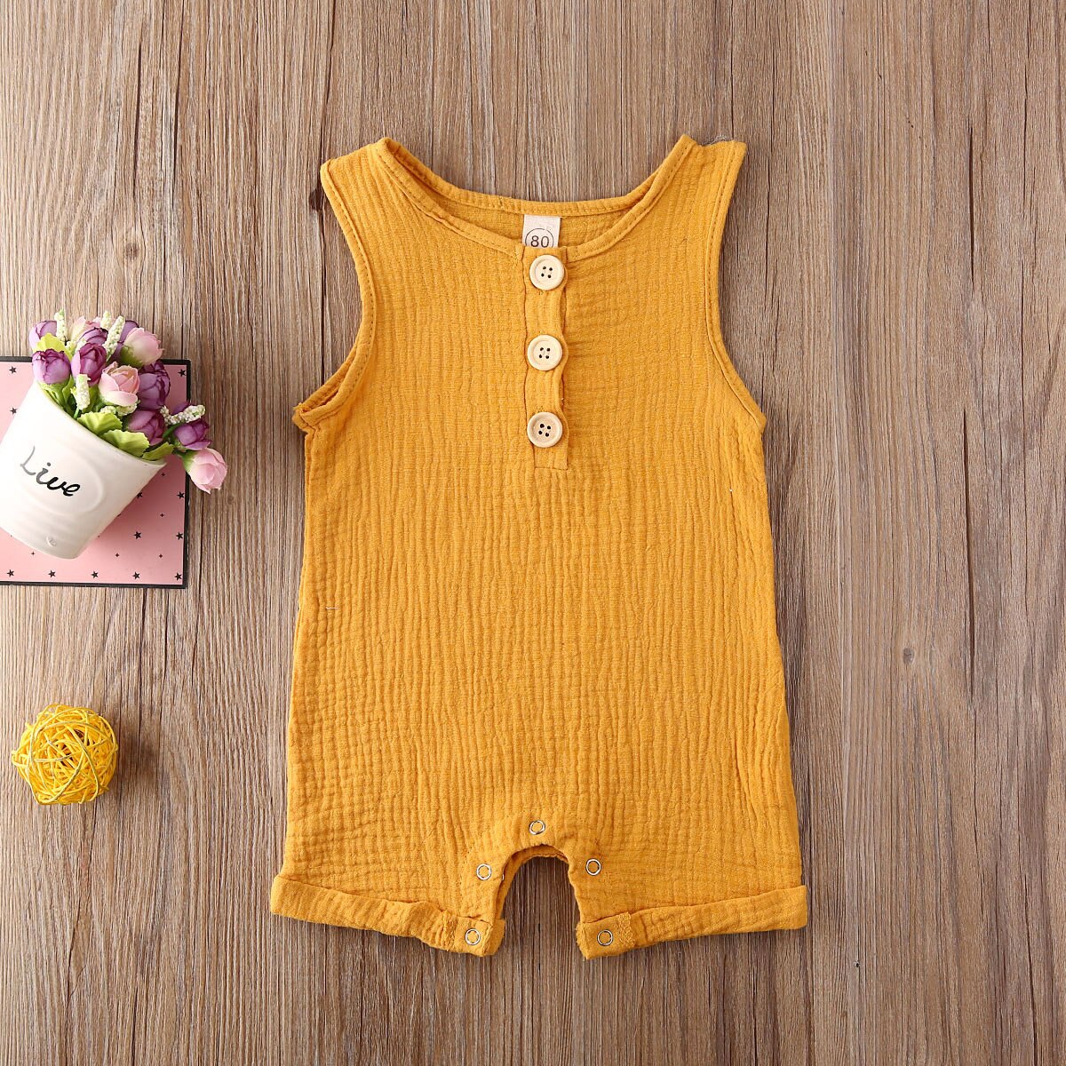 Baby Sommer Kleidung Newborn Kid Baby Junge Mädchen Kleidung Romper Overall Solide Sleeveless Baumwolle Leinen Outfits