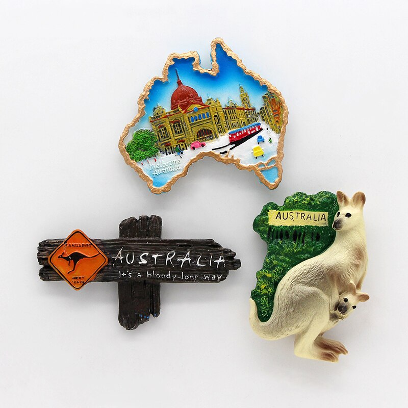 Australia kangaroo Sydney Opera House souvenir 3D fridge magnets magnetic refrigerator home decoration Australia Collection