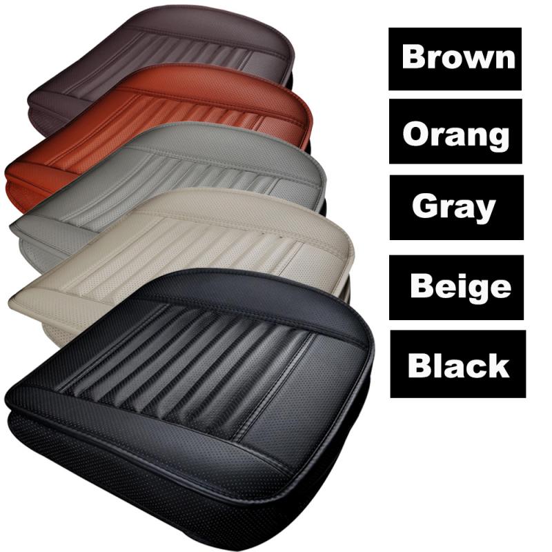 Car Front Seat Cushion Auto Seat Pad PU Leather Seat Pad Breathable Cushion Protection Pad Memory Foam Non-Slip Cushion Pad