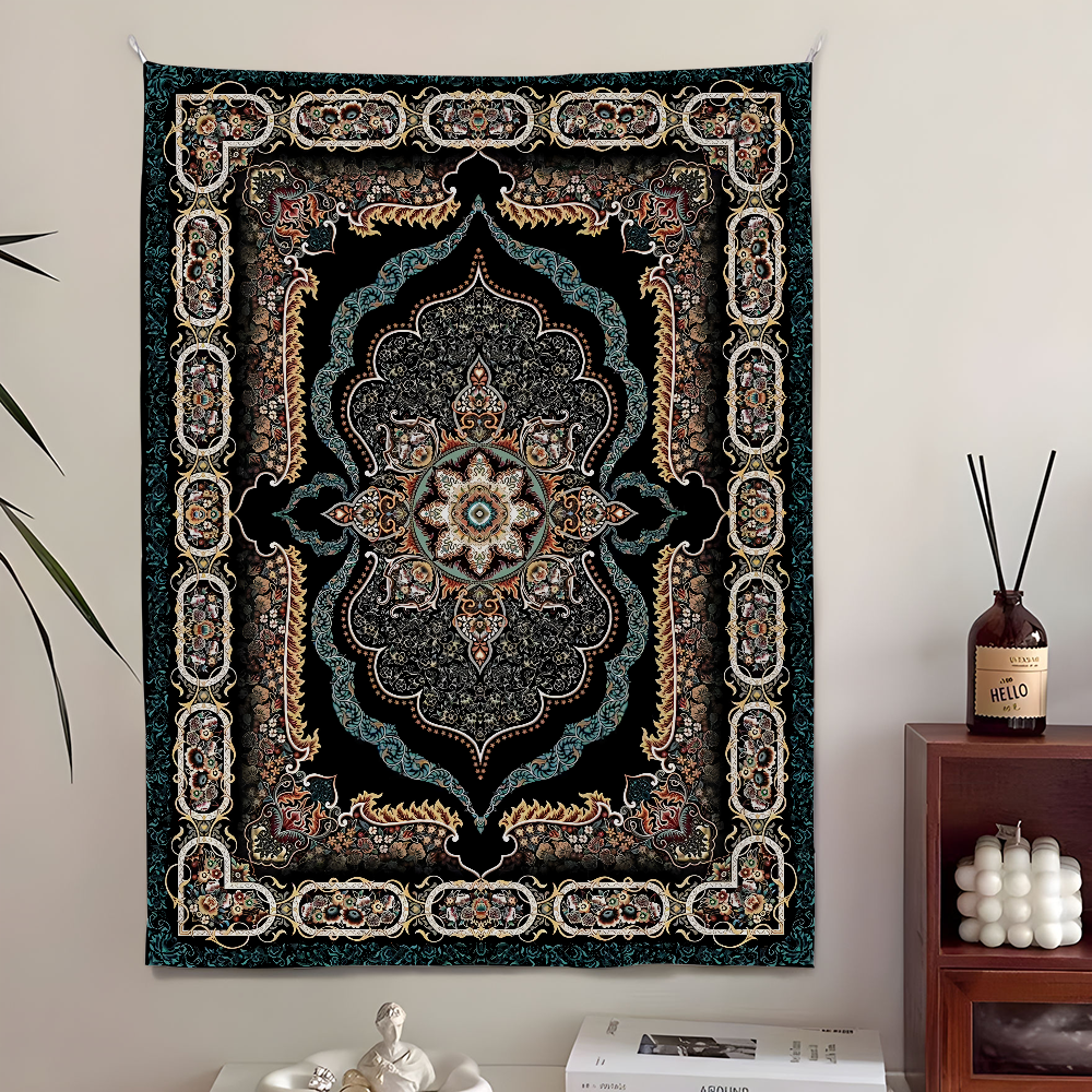 Tapisserie COOL à motif persan HD, parfaite pour la maison et le salon, décor mural de chambre à coucher, bannière d'arrière-plan, Mandala Trippy, tapisserie murale