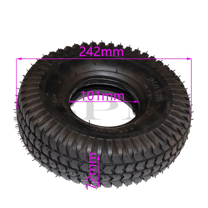 260 x 85 däck och innerslang 3.00-4(10 " x3 " , 260*85)  för knobby scooter atv and go kart däck och tubmotor däck