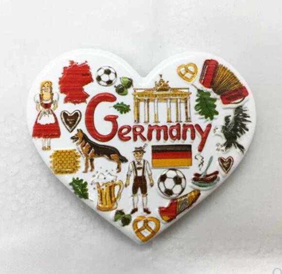 France, Germany, Italy Fridge Magnet Travel Souvenirs Home Decor Refrigerator Magnetic Stickers: 008