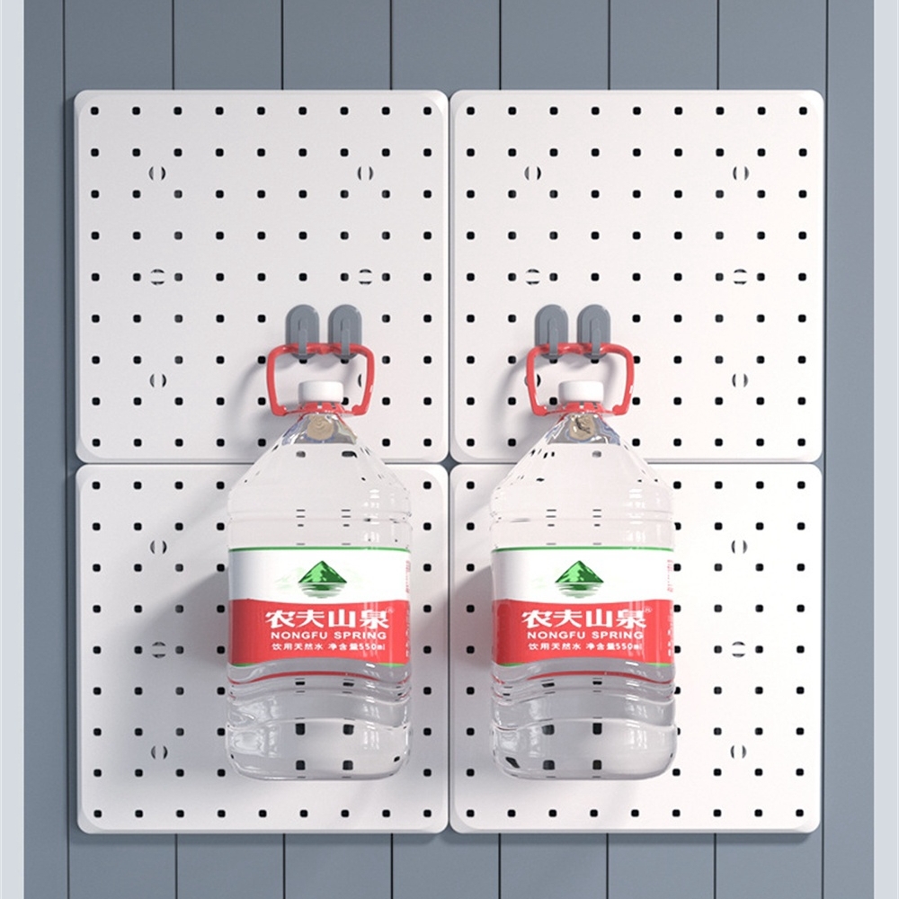 Hullfri husholdningstavle kjøkken vegghengt oppbevaringsholdere gjør-det-selv veggmontert organisering kroker stativ utstillingstilbehør