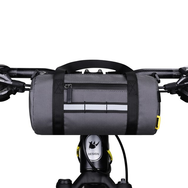 Rhinowalk-bolsa para manillar de bicicleta, bolso de hombro portátil multifunción, resistente al agua, accesorios para bicicleta, novedad de: RK9101-Gray