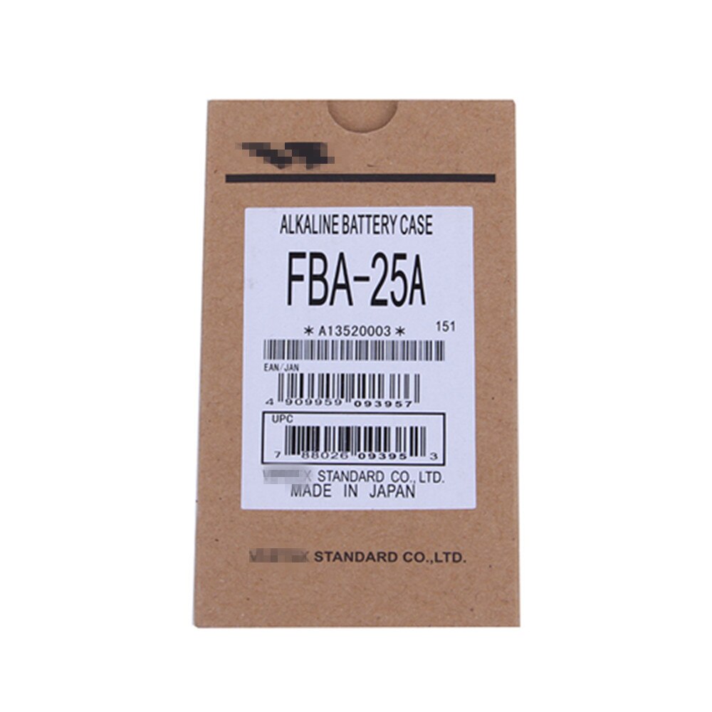 FBA-25A 6*AA Battery Case Pack for Yaesu/VERTEX Portable Walkie Talkie FT60R VXA-200 VXA-210 VXA-300 VX-150 VX-160