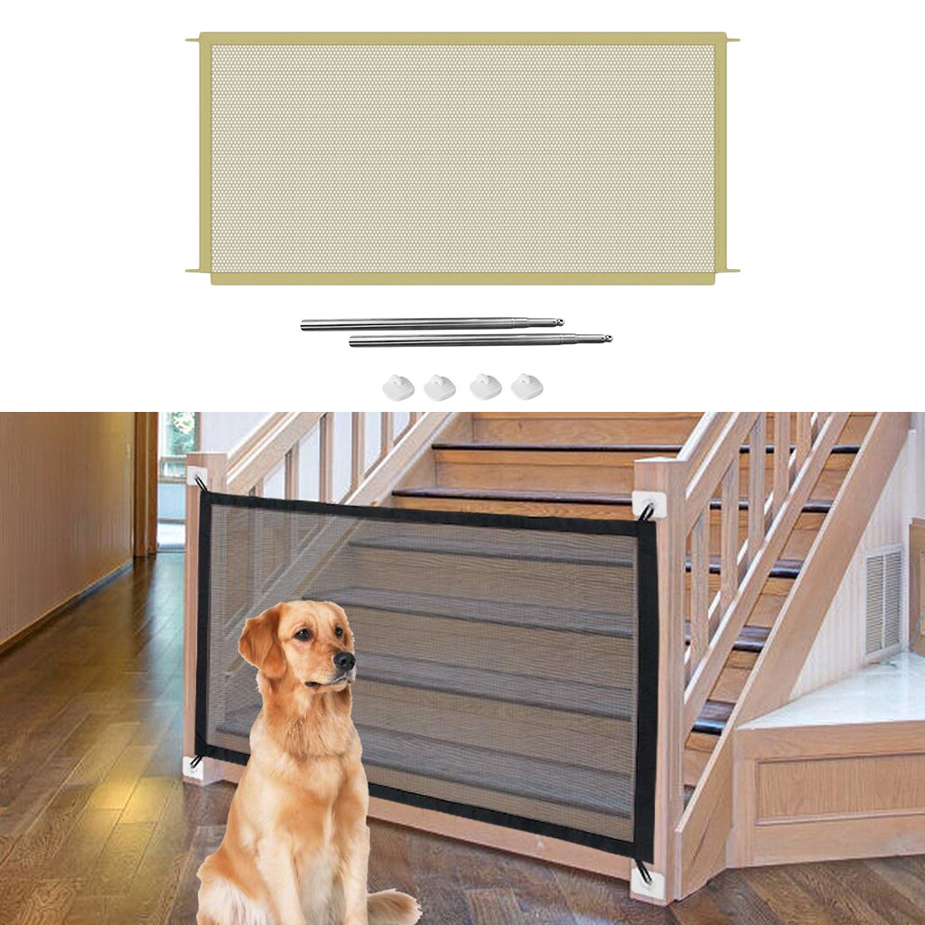 72cm Tall Pet Dog Gate Retractable Safety Guard Foldable Toddler Stair Gate Isolation Home Use 2 Sizes for Option