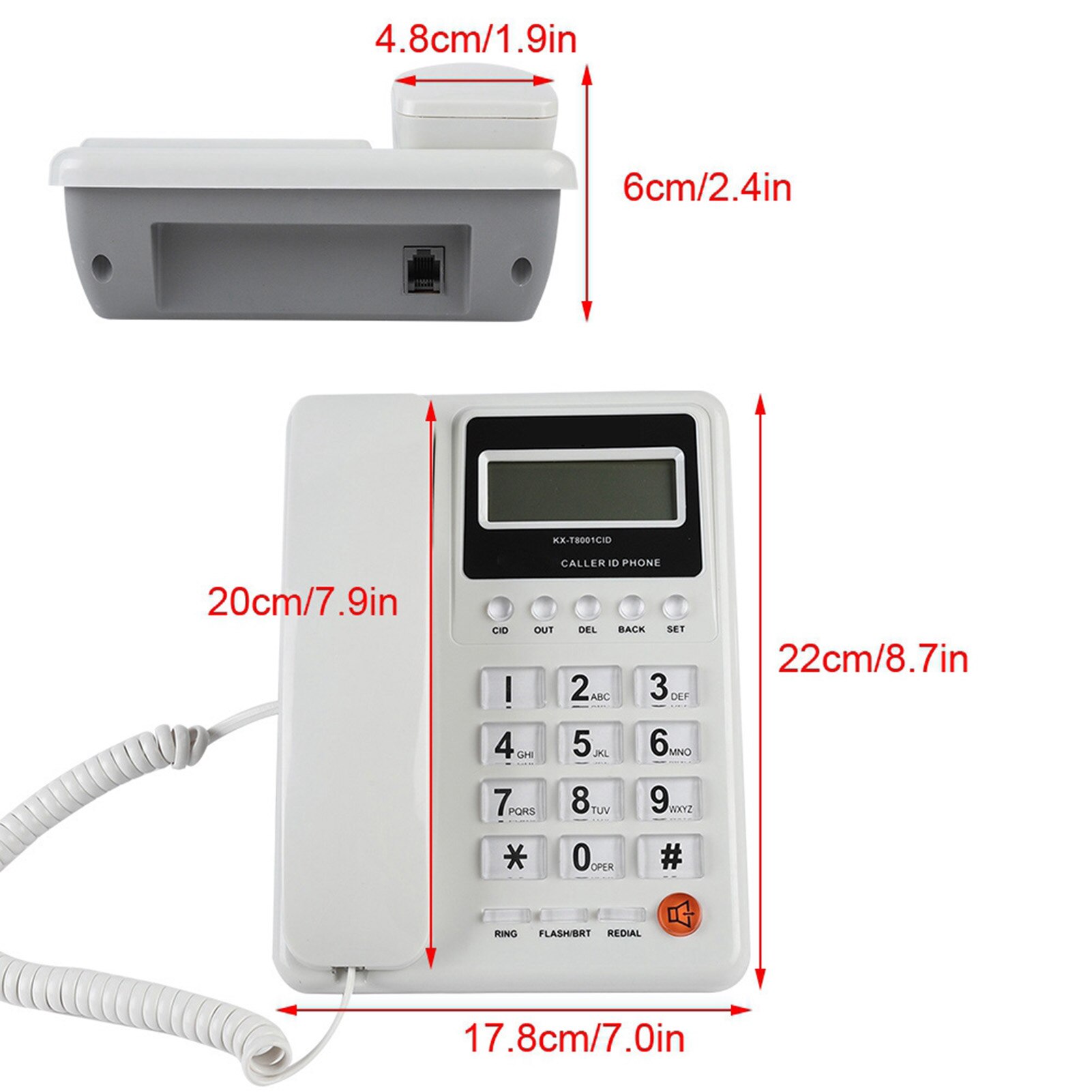 Home Hotel Wired Corded Desktop Telephone Office Landline Telephone