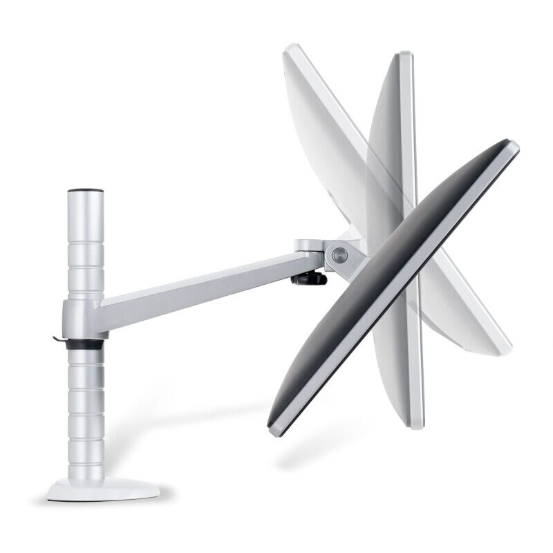 OA-4 Aluminum Alloy Dual Monitor Holder Full Motion Monitor Mount Support Arm Stand Base