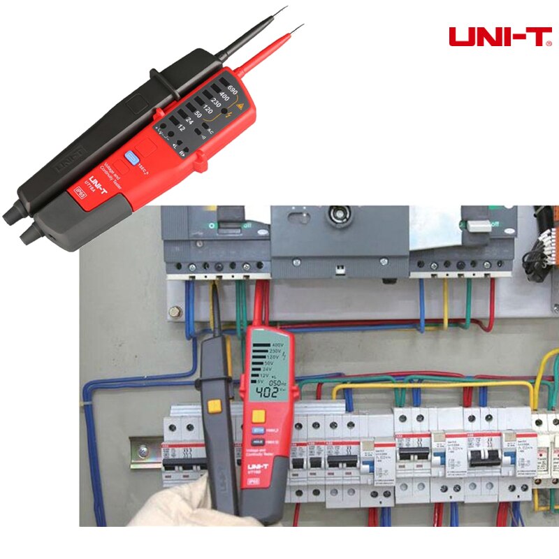 UNI-T Handheld Voltage and Continuity Tester 3-phase Voltage and Phase Sequence/On-Off Test/RCD Tester UT18 Series