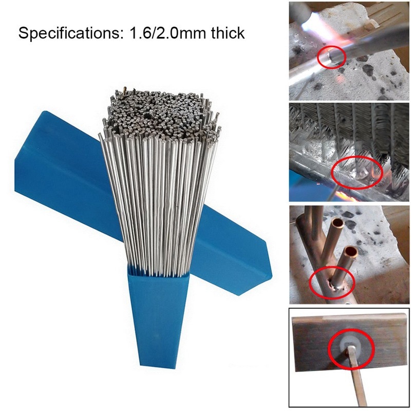 1.6/2mm*500mm Low Temperature Welding Wire Aluminum Welding Electrode Flux Core Aluminum Electrode (no Flux) Multi-tools