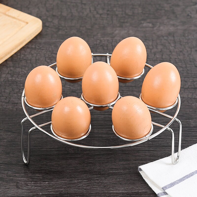 1pcs Stainless Steel Egg Steamer Shelf For Steamer Pot Instant PotStackable Eggs Steam Rack Holder Kitchen Gadgets tools