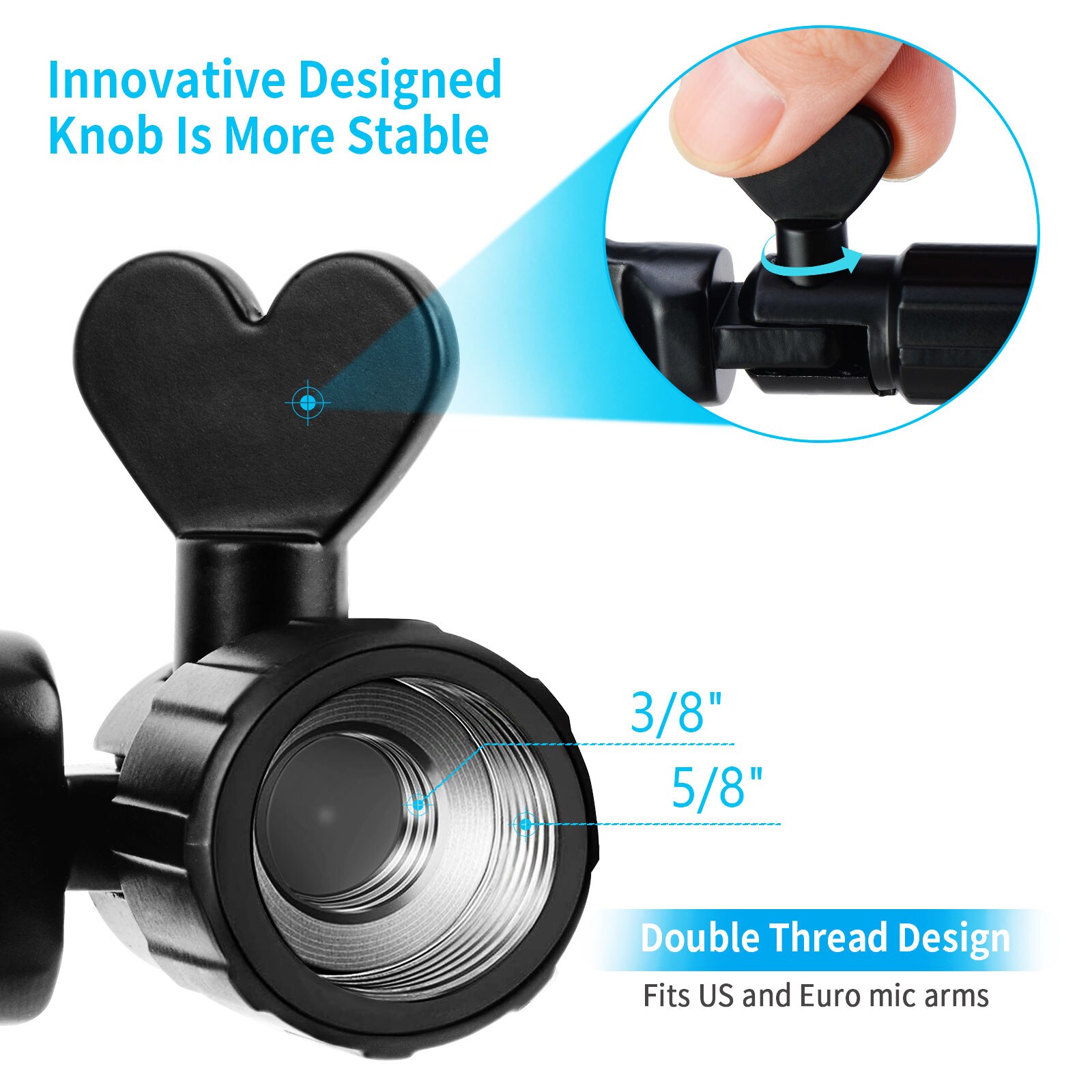 Mic Shock Mount Reduce Vibration Portable Lightweight Microphone Shock Mount Mic Holder Microphones Studio Recording Mic Stand