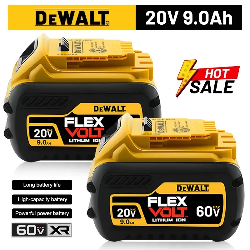 Originalt dewalt batteri 20v, 2.0v-9.0ah,  genopladeligt lithium-ion-batteri, dcb 115,  dcb 118,  dewalt værktøjsbatteri + oplader