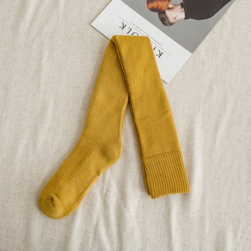 novità in calzini da donna sexy caldi calzini alti sopra il ginocchio calzini lunghi invernali in cotone spesso per ragazze calzini alti alla coscia da donna: Brown